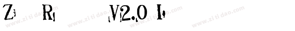 Zap Raygun V2.0 Italic字体转换